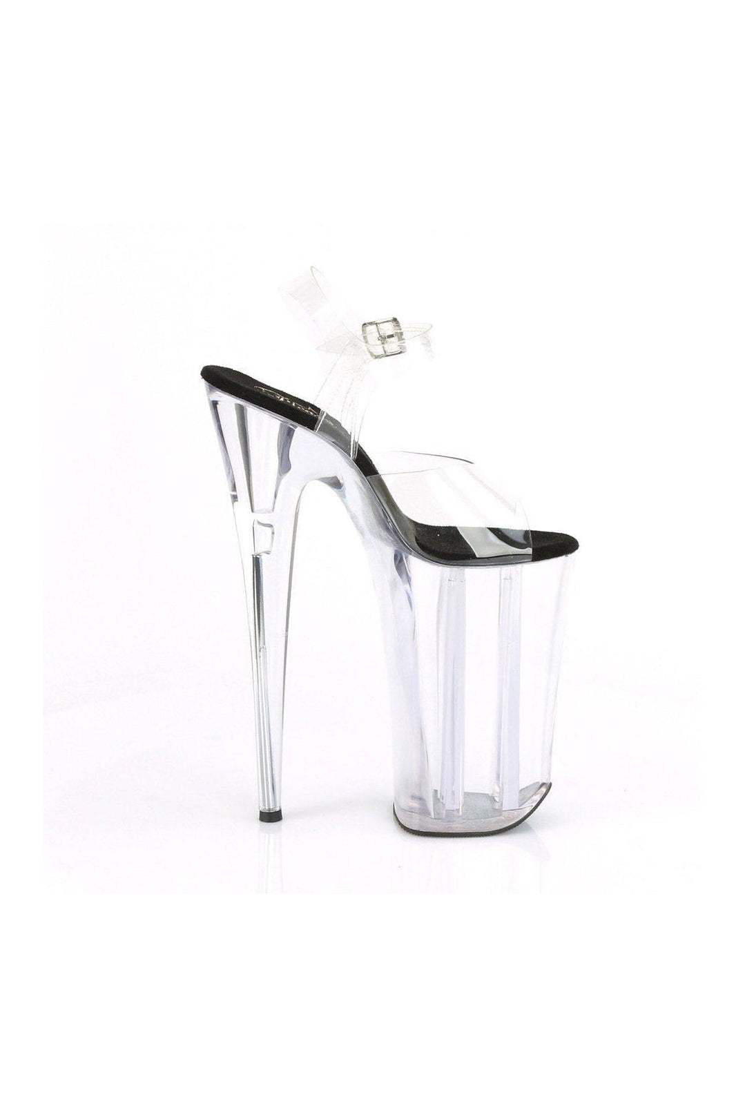 BEYOND-008 Exotic Sandal | Clear Vinyl-Sandals- Stripper Shoes at SEXYSHOES.COM