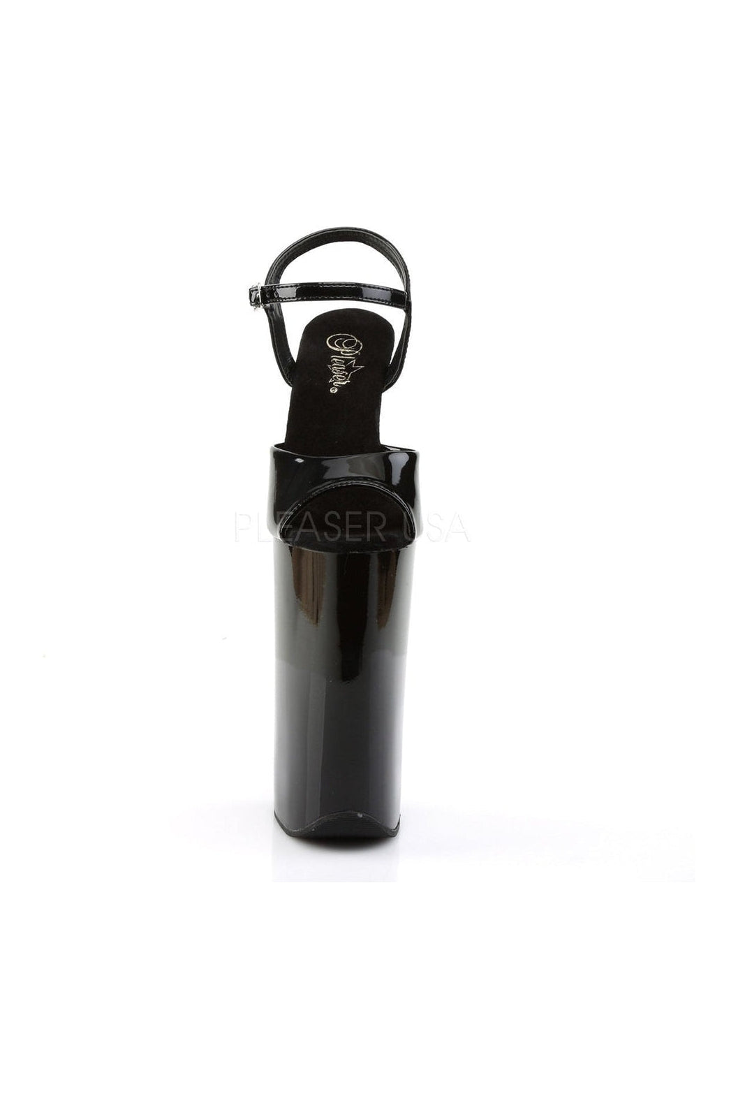 Pleaser BEYOND-009 Platform Sandal in Black Patent