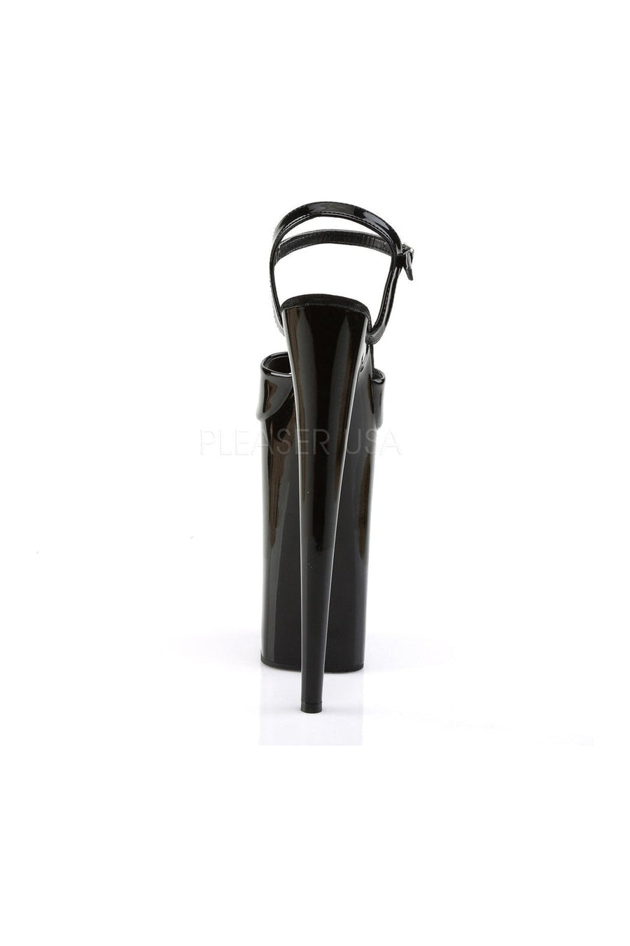 Pleaser BEYOND-009 Platform Sandal in Black Patent