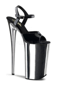 Pleaser BEYOND-009 Platform Sandal in Black Patent from SexyShoes.com