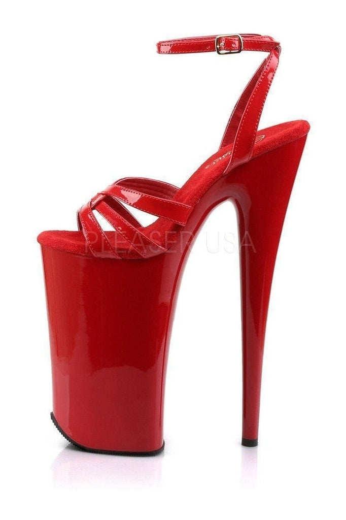 BEYOND-012 Platform Sandal | Red Patent-Pleaser-Sandals-SEXYSHOES.COM