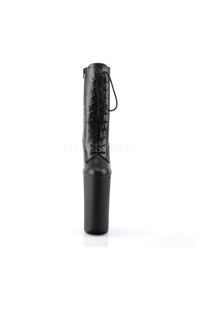 BEYOND-1020 Platform Boot  | Black Faux Leather