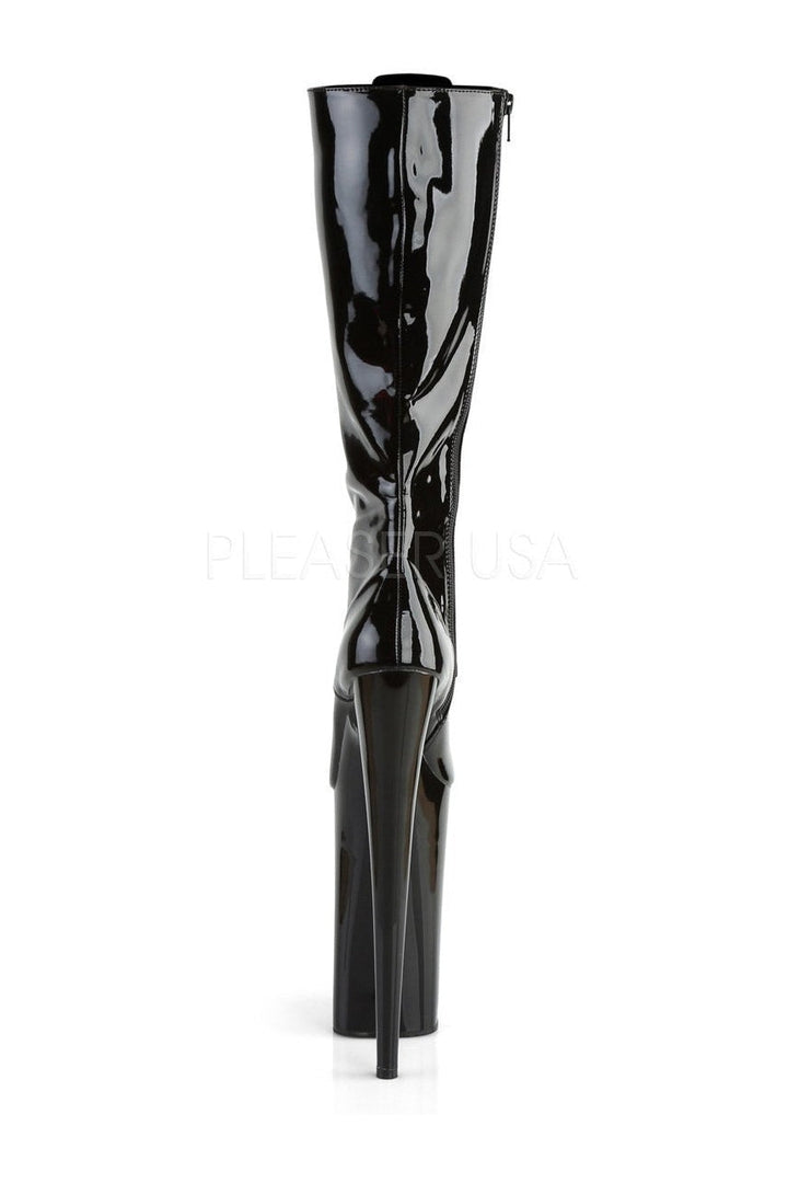 BEYOND-2020 Platform Boot | Black Patent-Knee Boots- Stripper Shoes at SEXYSHOES.COM