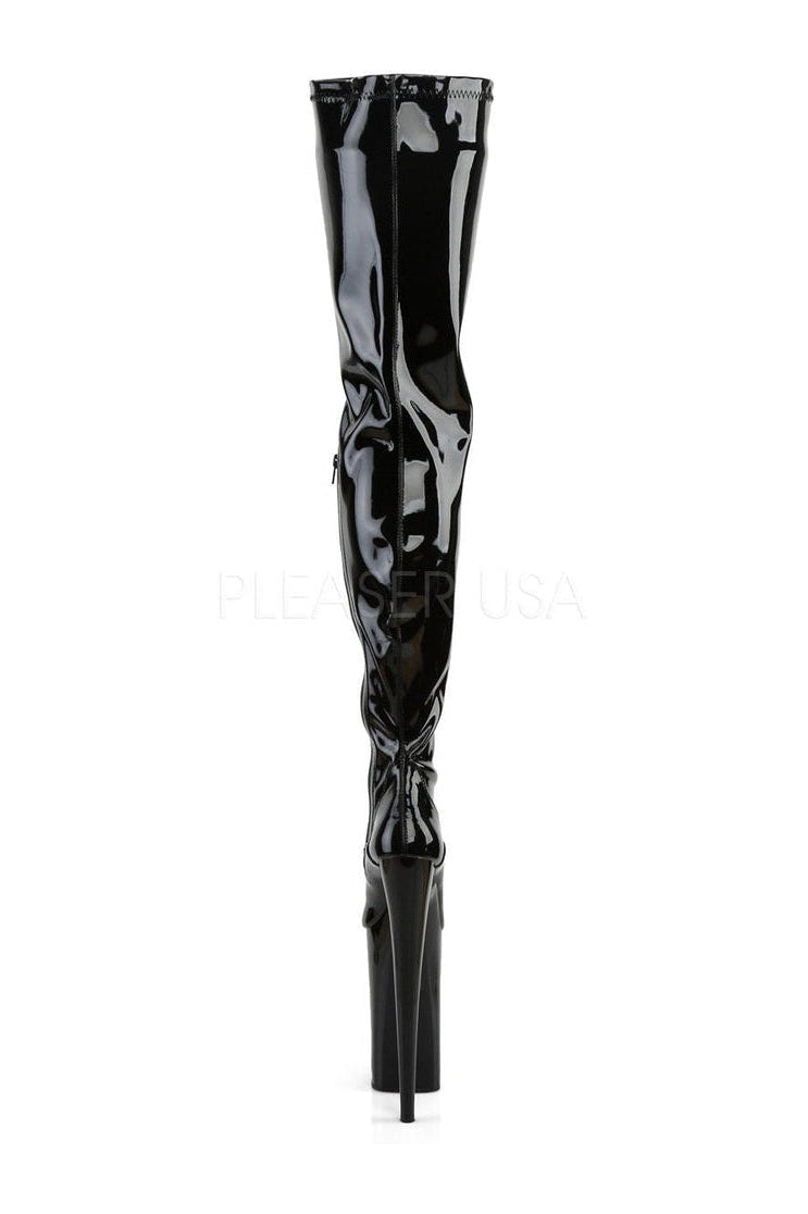 Pleaser BEYOND-4000 Platform Boot in Black Patent