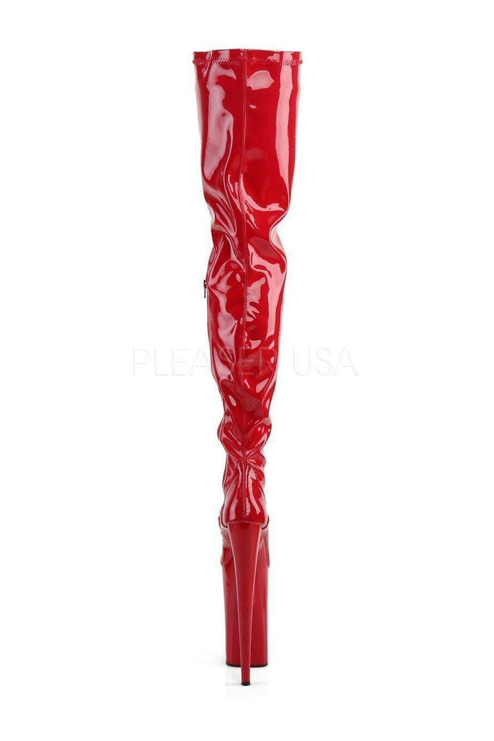 BEYOND-4000 Platform Boot | Red Patent-Pleaser-Thigh Boots-SEXYSHOES.COM