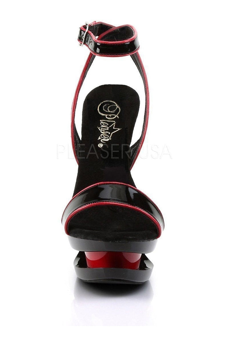 Pleaser BLONDIE-631-2 Platform Sandal in Black Patent