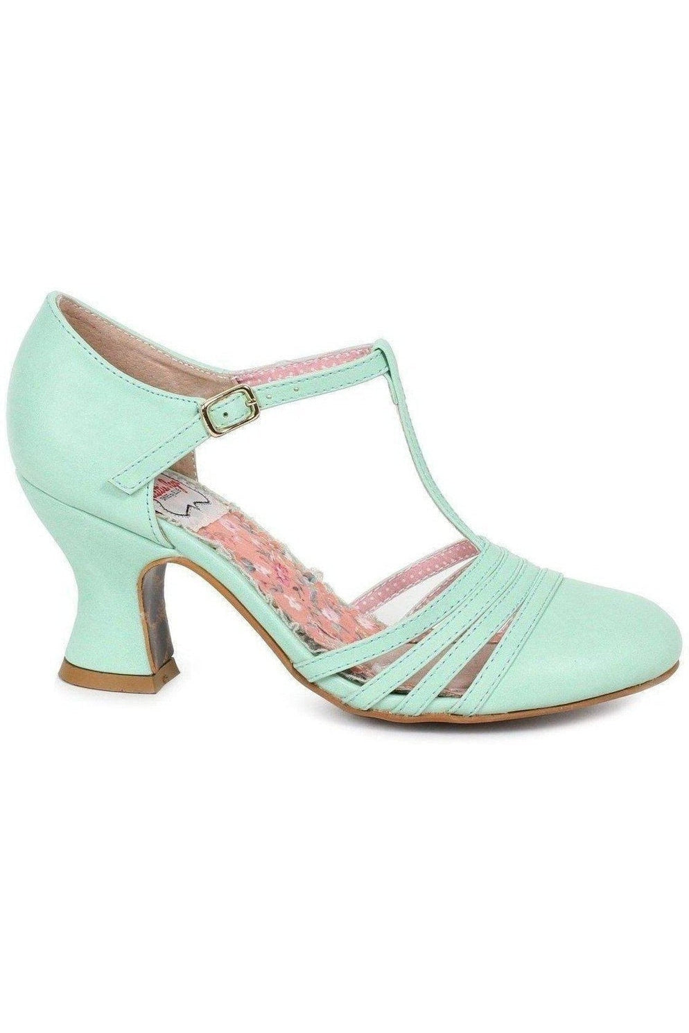 BP254-LUCY Pump | Green Faux Leather-Bettie Page by Ellie-SEXYSHOES.COM