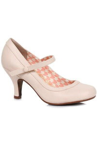 Bettie Page by Ellie BP320 BETTIE Pump in Nude Faux Leather from SexyShoes.com