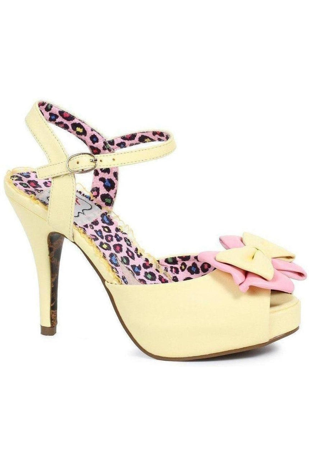 BP412-VIXEN | Yellow Faux Leather-Bettie Page by Ellie-SEXYSHOES.COM