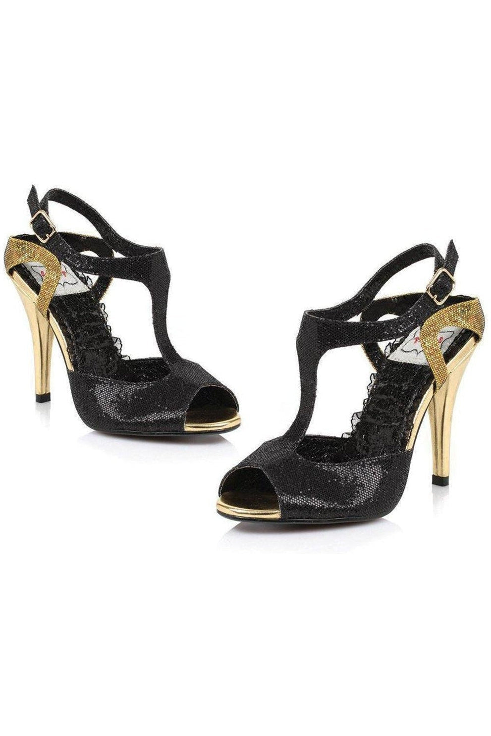 BP416-LOIS Sandal | Black Glitter-Bettie Page by Ellie-SEXYSHOES.COM