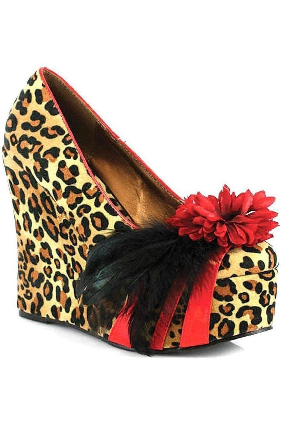 BP475-EDNA Wedge | Animal Glitter-Bettie Page by Ellie-SEXYSHOES.COM