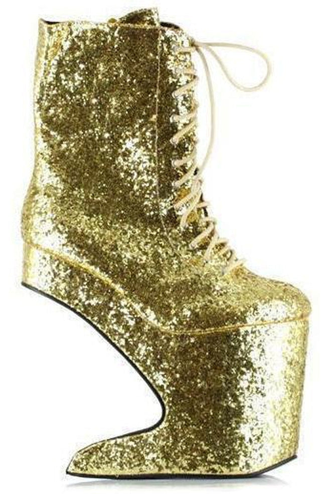 BP579-CHABLIS Boot | Gold Glitter-Bettie Page by Ellie-SEXYSHOES.COM