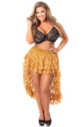 Bronze Lace High Low Skirt by Daisy