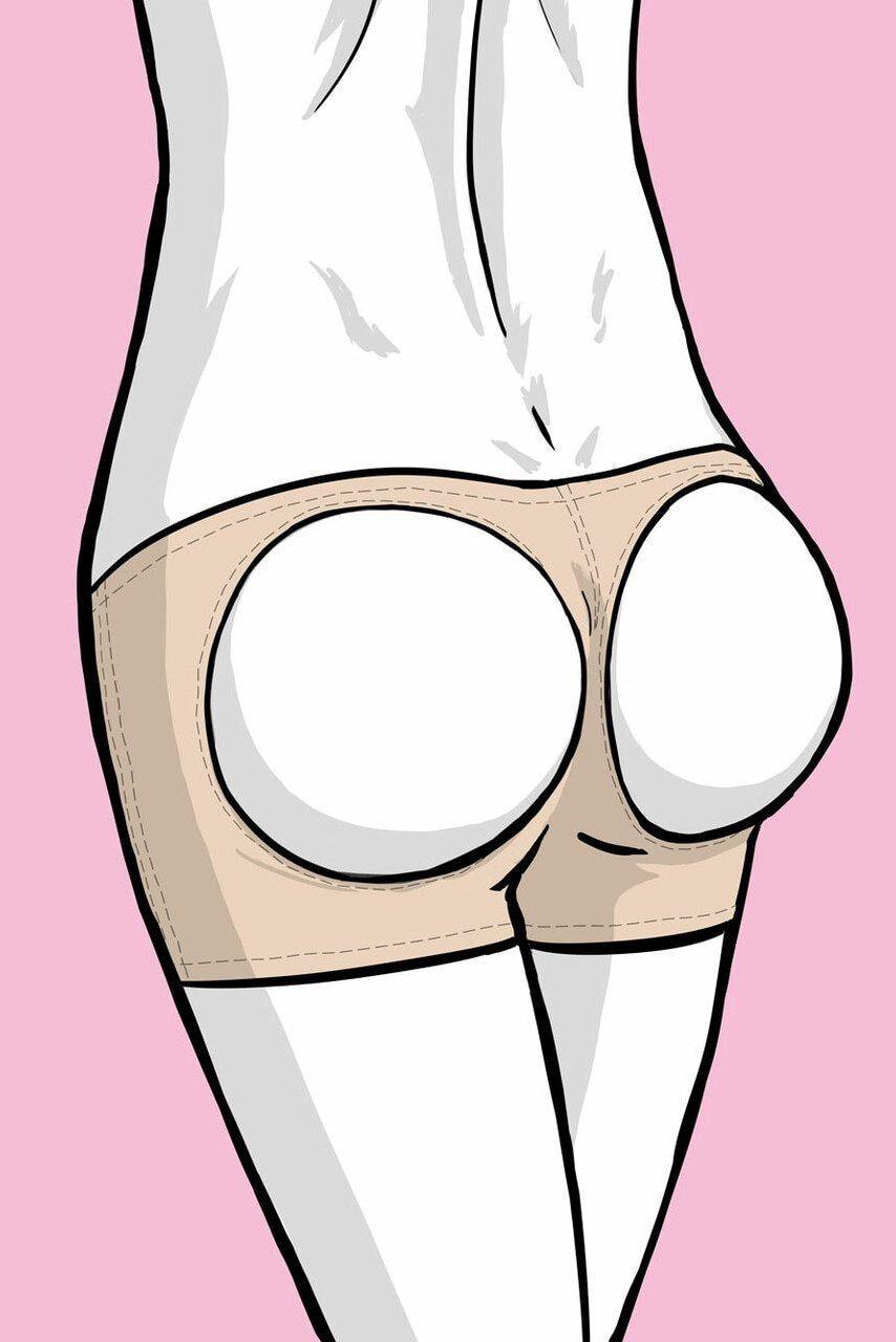 BeWicked Butt Booster Boyshorts in Nude 