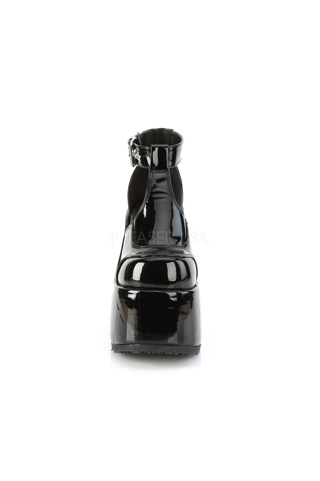 Demonia CAMEL-103  Ankle Boot in Black Patent