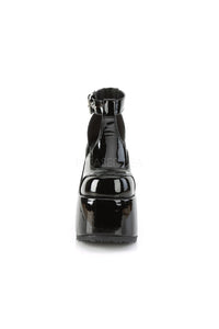 Demonia CAMEL-103  Ankle Boot in Black Patent