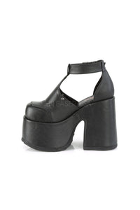 Demonia CAMEL-103  Ankle Boot in Black Faux Leather