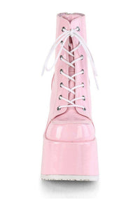 Demonia CAMEL-203 Ankle Boot in Hologram Patent