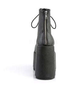 Demonia CAMEL-203  Ankle Boot in Black Faux Leather