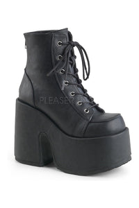 Demonia CAMEL-203  Ankle Boot in Black Faux Leather from SexyShoes.com