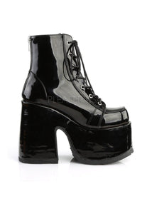 Demonia CAMEL-203  Ankle Boot in Black Patent