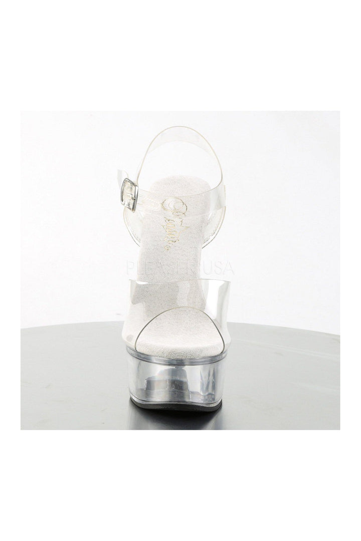 CAPTIVA-608 Platform Sandal  | Clear Vinyl