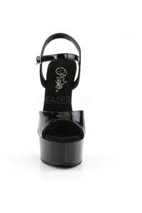 Pleaser CAPTIVA-609 Platform Sandal in Black Patent