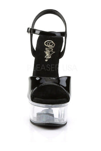 Pleaser CAPTIVA-609 Platform Slide in Black Patent