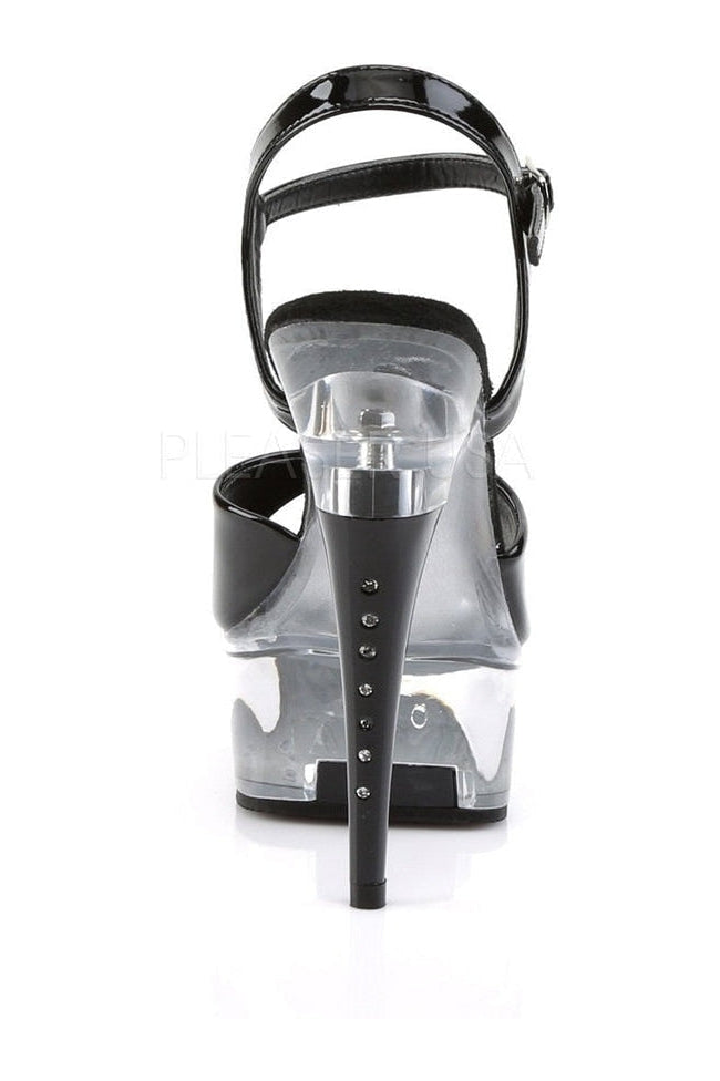 Pleaser CAPTIVA-609 Platform Slide in Black Patent