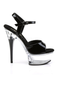 Pleaser CAPTIVA-609 Platform Slide in Black Patent