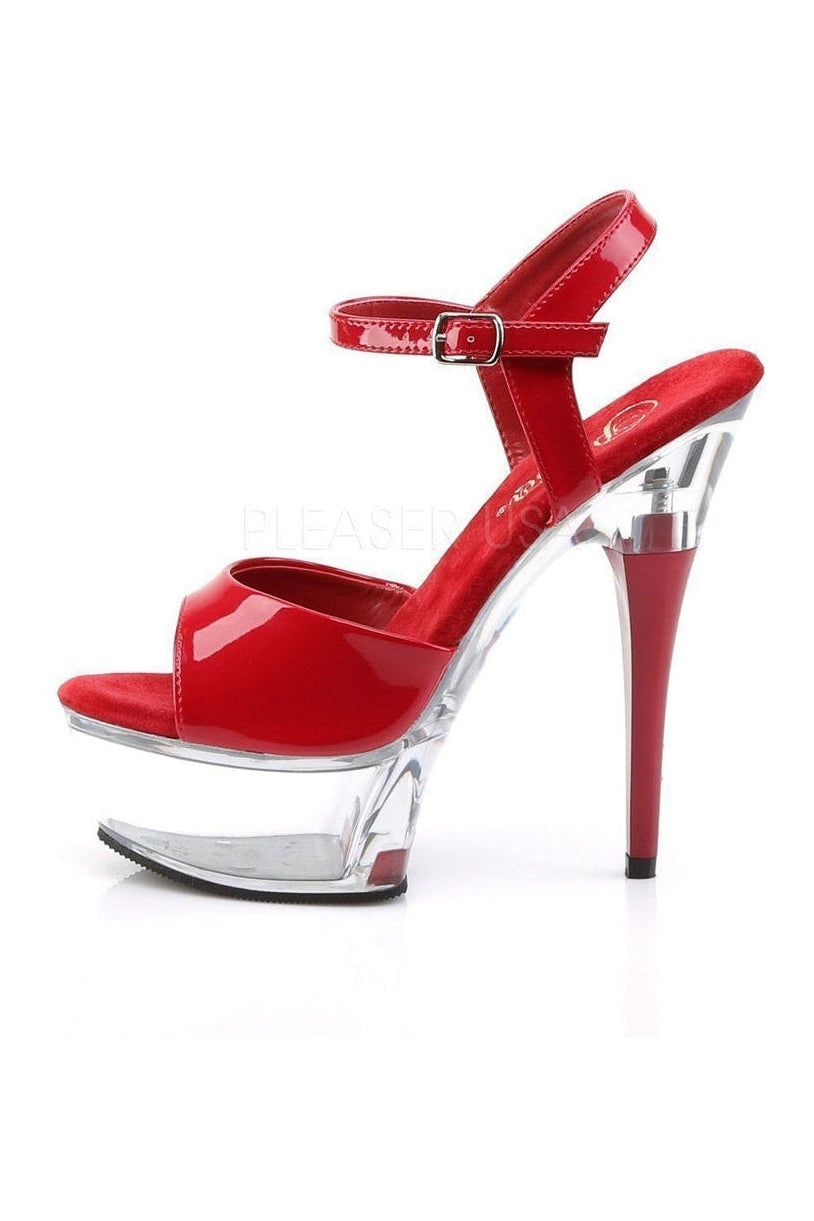 Pleaser CAPTIVA-609 Platform Slide in Clear Patent
