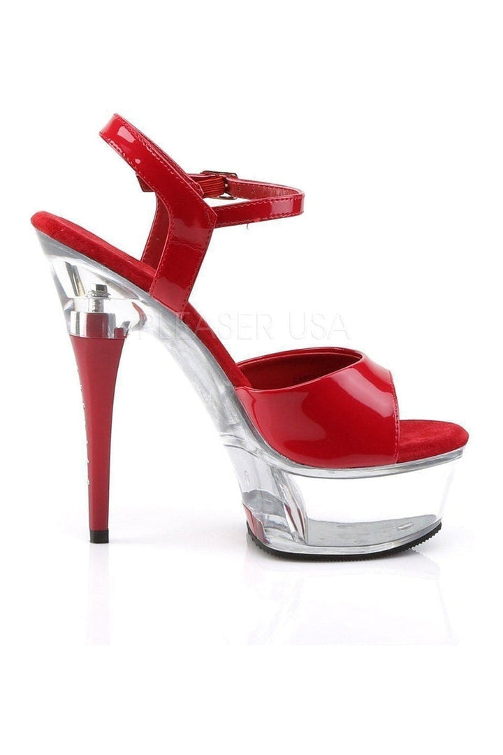 CAPTIVA-609 Platform Slide | Clear Patent-Pleaser-Sandals-SEXYSHOES.COM