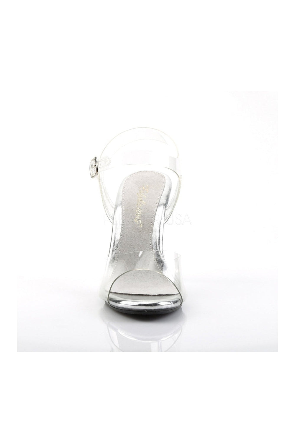 Fabulicious CARE408 Sandal in Clear Vinyl