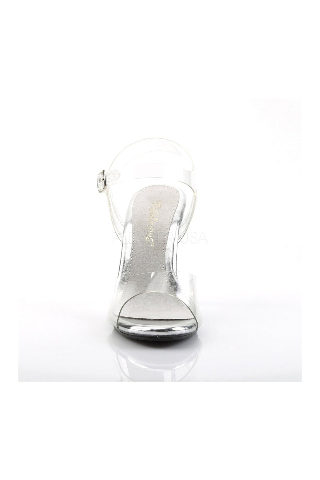 Fabulicious CARE408 Sandal in Clear Vinyl