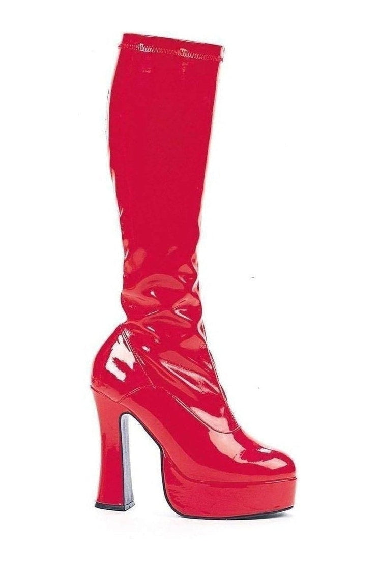 Ellie Shoes CHACHA Knee Boot in Red Patent from SexyShoes.com