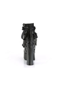 Demonia CHARADE-110  Ankle Boot in Black Faux Leather