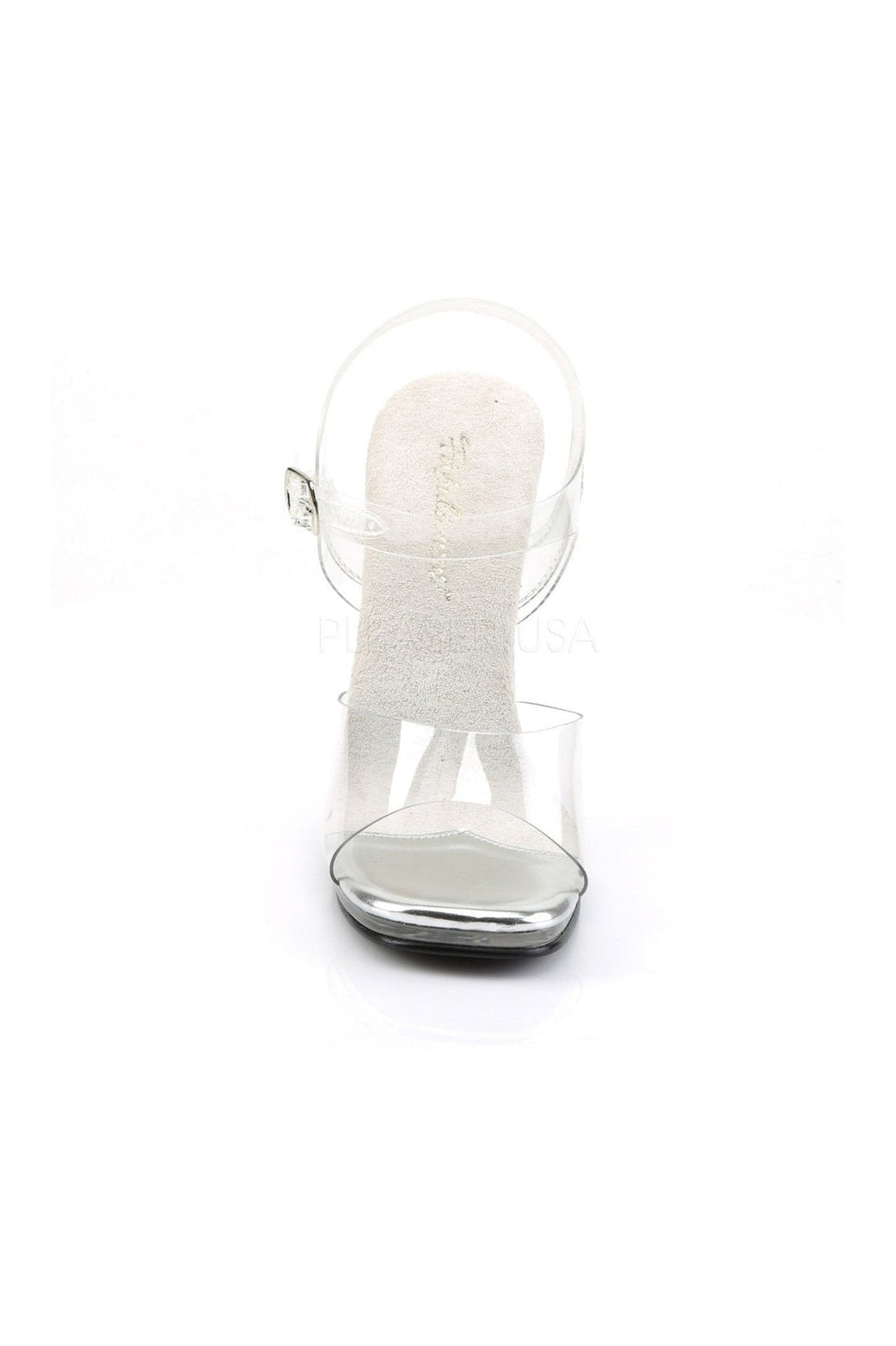 Fabulicious CHIC-08 Sandal in Clear Vinyl