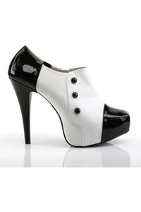 Pleaser Pink Label CHLOE-11 Ankle Boot in Black Patent