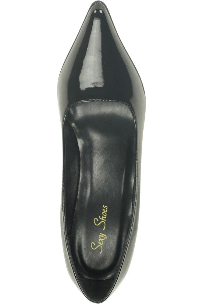Sexyshoes Brand Classic 6004 Stiletto Pump in Black Patent
