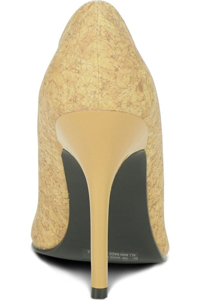 Classic-6004 Stiletto Pump | Cork Finish-Sexyshoes Brand-Pumps-SEXYSHOES.COM