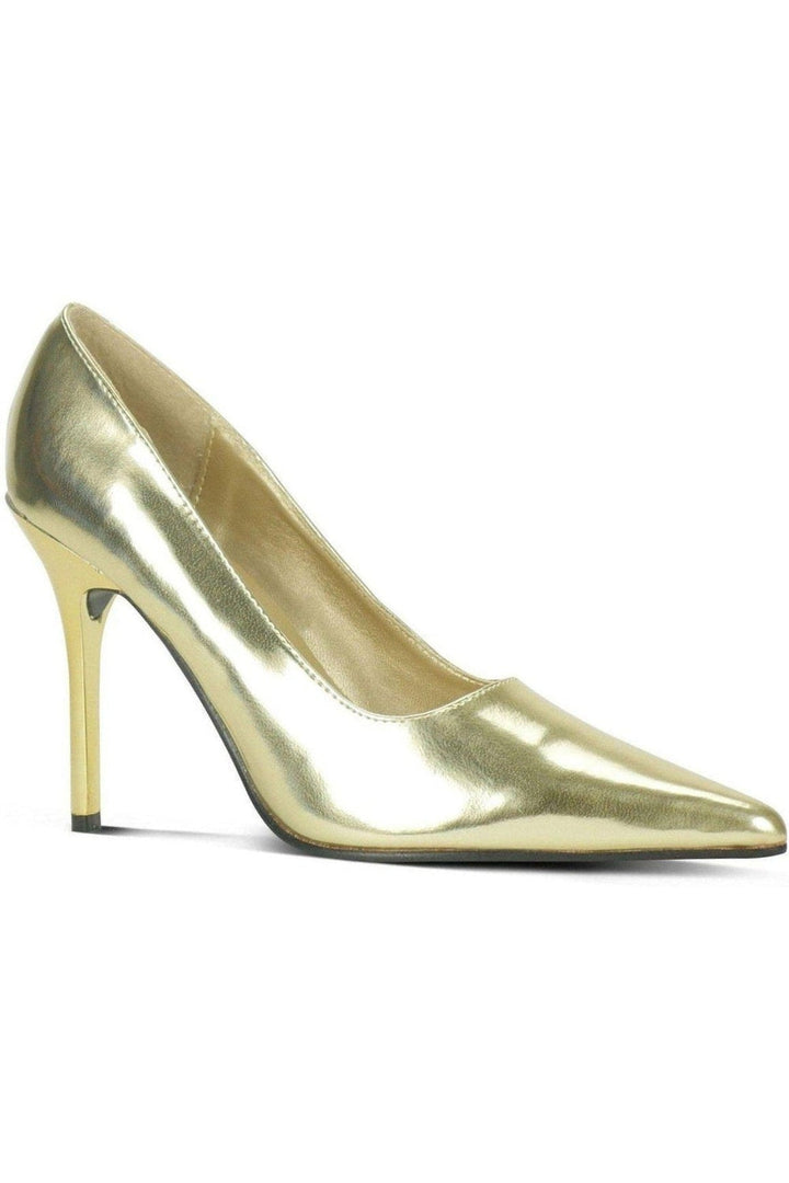 Classic-6004 Stiletto Pump | Faux Leather-Sexyshoes Brand-Gold-Pumps-SEXYSHOES.COM