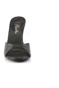 Pleaser CLASSIQUE-01 Slide in Black Faux Leather