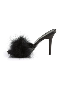 Fabulicious CLASSIQUE-01F Slide in Black Faux Leather