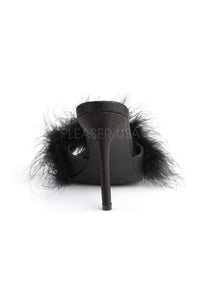 Fabulicious CLASSIQUE-01F Slide in Black Faux Leather