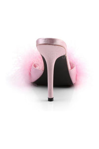 Fabulicious CLASSIQUE-01F Slide in Pink Faux Leather