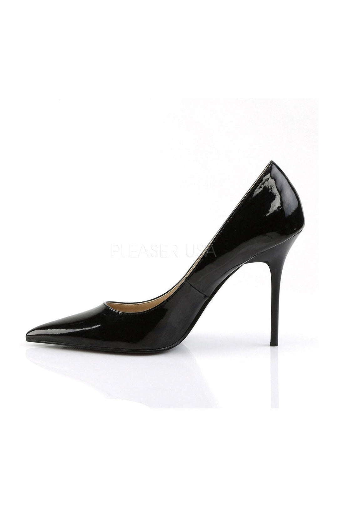 CLASSIQUE-20 Pump | Black Patent-Pleaser-Pumps-SEXYSHOES.COM