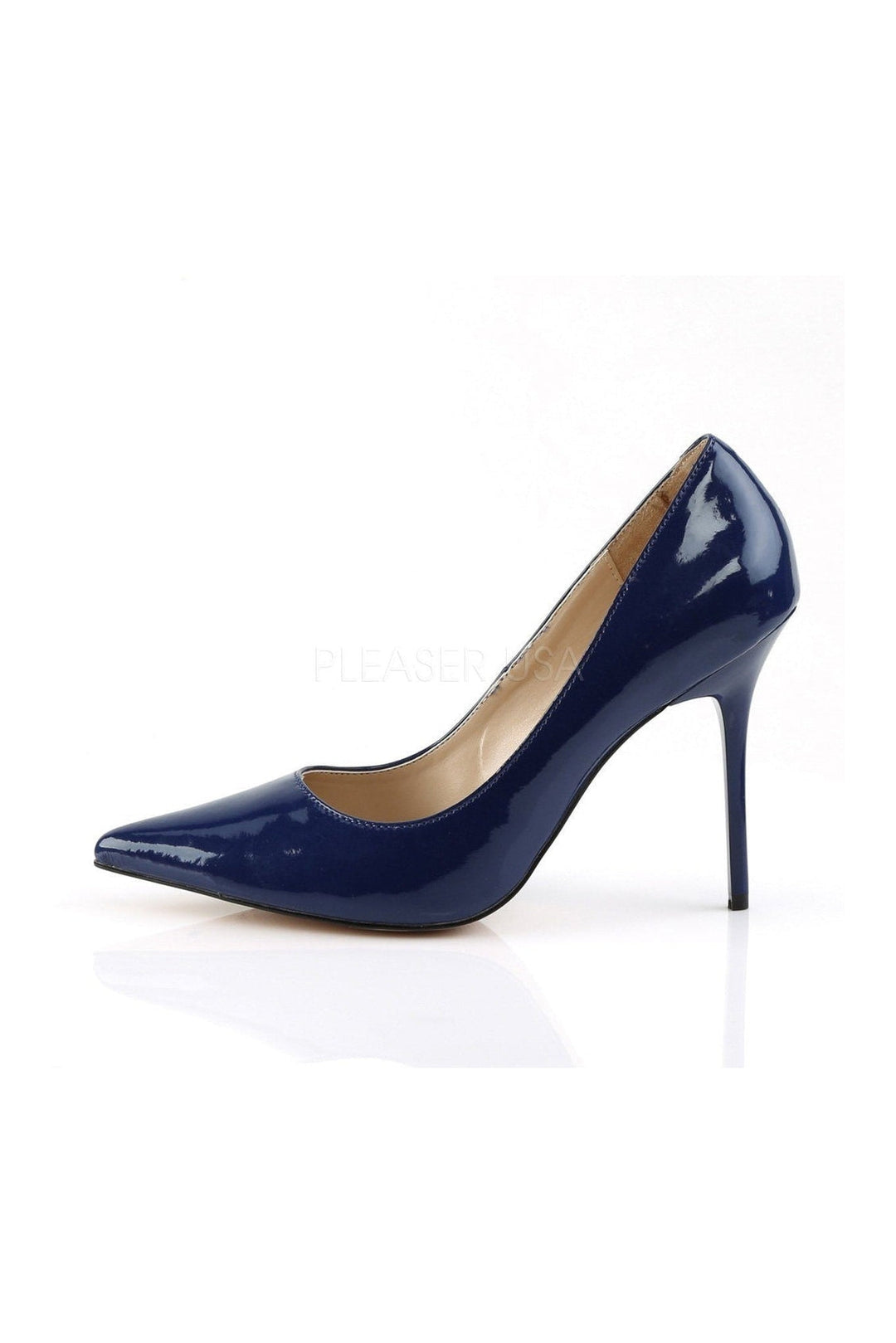 Pleaser CLASSIQUE-20 Pump in Blue Patent