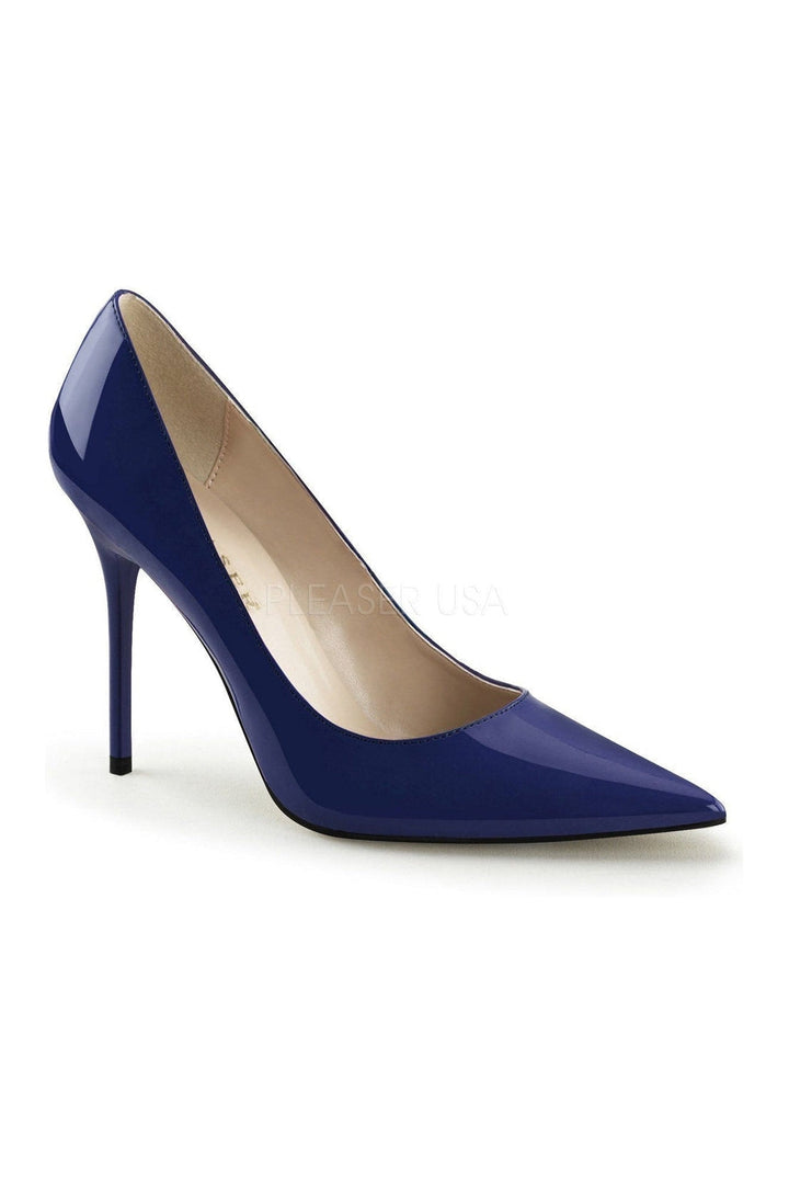 CLASSIQUE-20 Pump | Blue Patent-Pleaser-Blue-Pumps-SEXYSHOES.COM