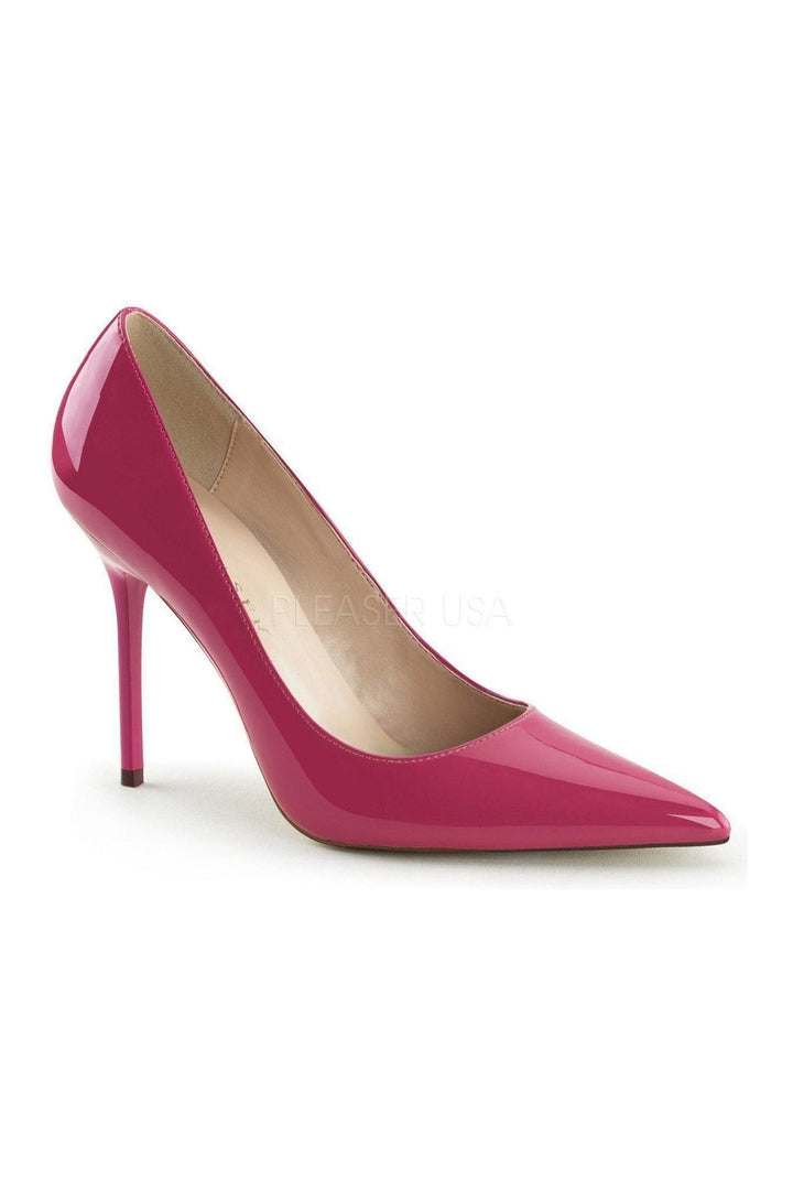 CLASSIQUE-20 Pump | Fuchsia Patent-Pleaser-Fuchsia-Pumps-SEXYSHOES.COM