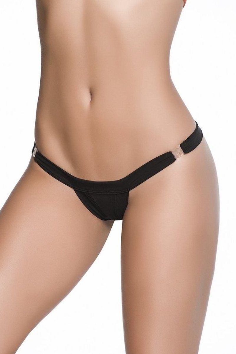Clip Perfect Thong | Black-Mapale-Black-Dancewear Separates-SEXYSHOES.COM